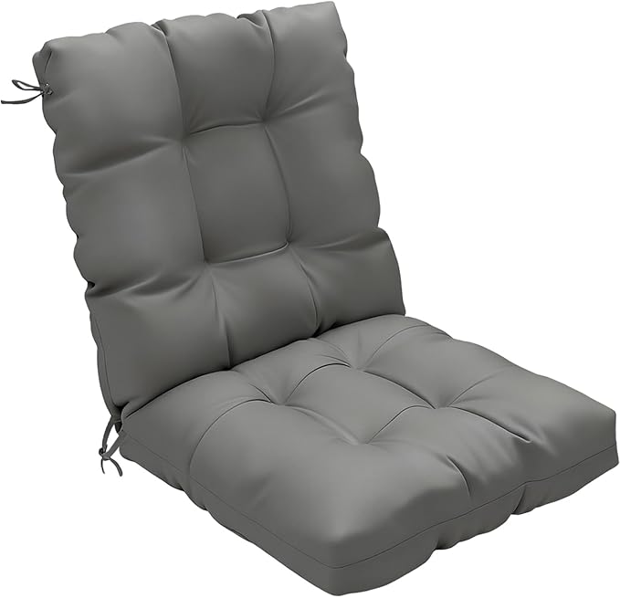 Outdoor Chair Cushion, High Back Soft Seat Pad