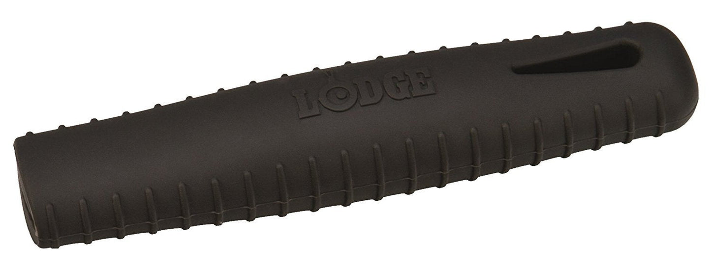 Lodge Silicone Hot Handle Holder - Dishwasher Safe Hot Handle Holder Designed for Lodge Carbon Steel Pan Products - Reusable Heat Protection Up to 500° - Black