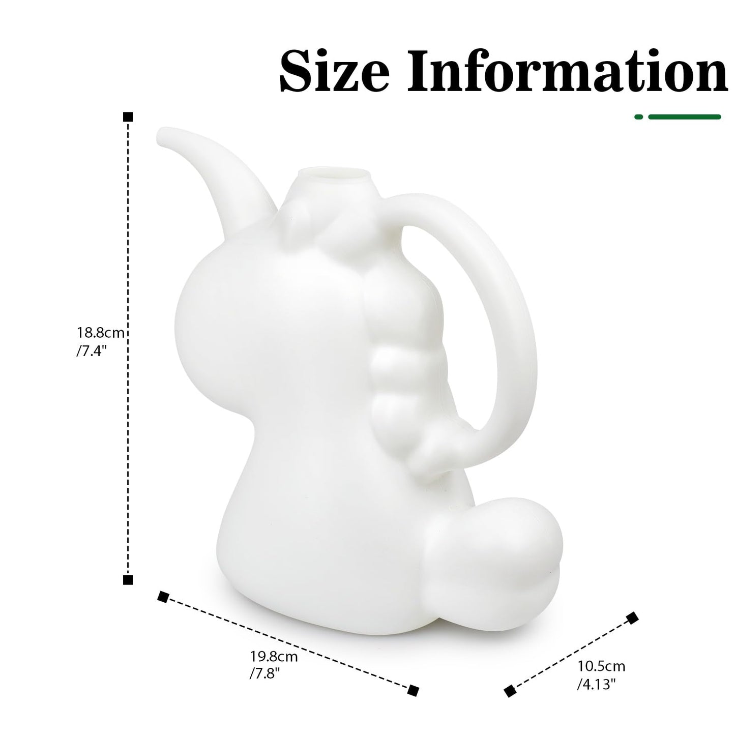 XXXFLOWER Unicorns Indoor Watering Can, 1 L Cute Animal Water Cans, Novelty Unicorns Shape Watering Pot for Office House Indoor Garden（White）