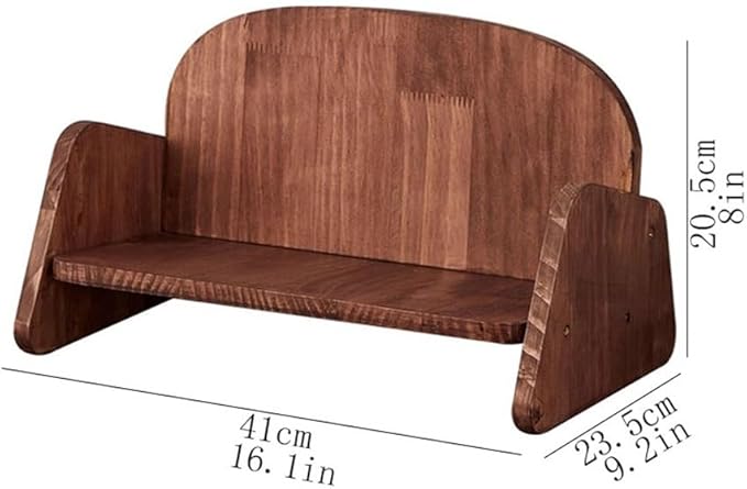 Bookcase Walnut Wooden Sofa Shaped Desk Organiser Organiser Shelf Simple Small