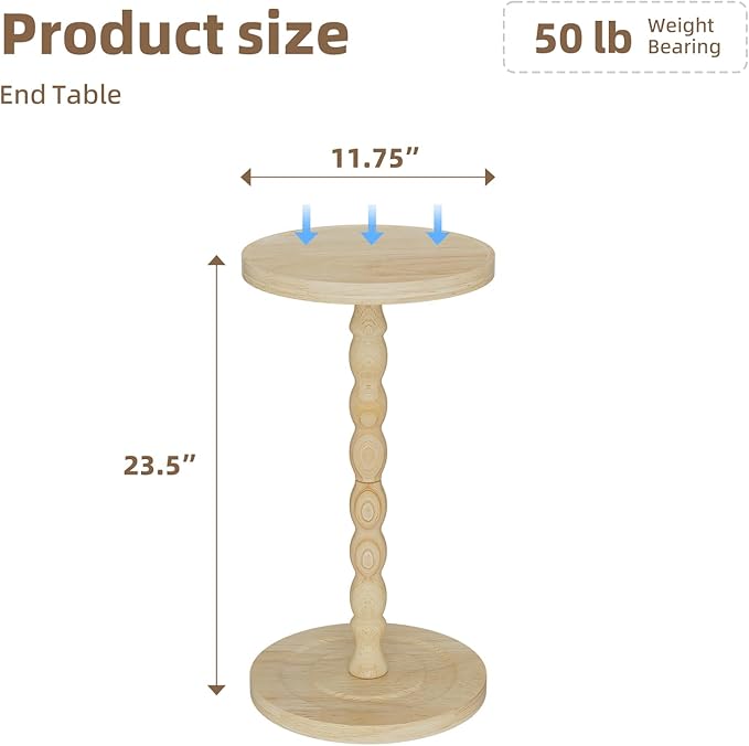 Simple Trending Round Side Table, Small Drink Table, Beside End Table