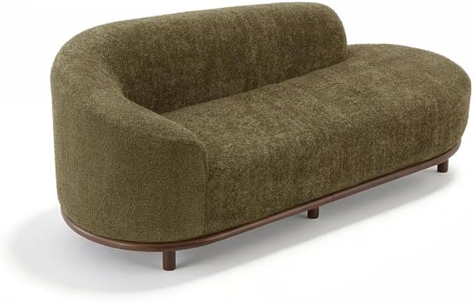 Christopher Knight Home Bouclé Chaise Lounge Sofa Mid Century Modern
