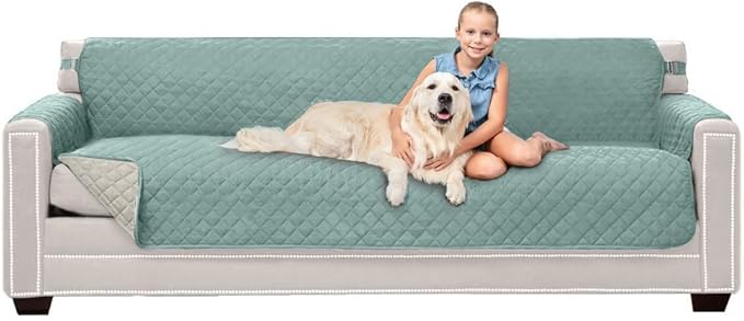 Sofa Shield® Couch Slip Covers for Dogs, Reversible Furniture Protector