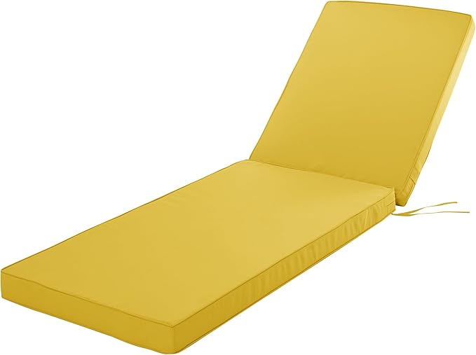 Chaise Lounge Cushion for Outdoor Furniture, Waterproof Fade and Tear Resistant