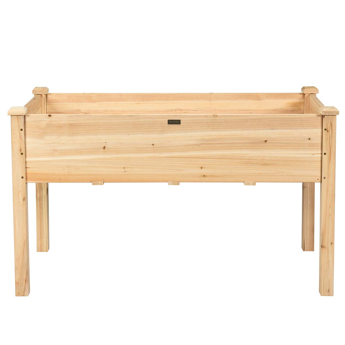 Giantex Raised Garden Bed, Wood Planter Box with Legs, Drain Holes, Elevated Garden Bed for Vegetables, Standing Garden Container Planter Raised Beds for Backyard, Patio, 49" Lx23 Wx30 H