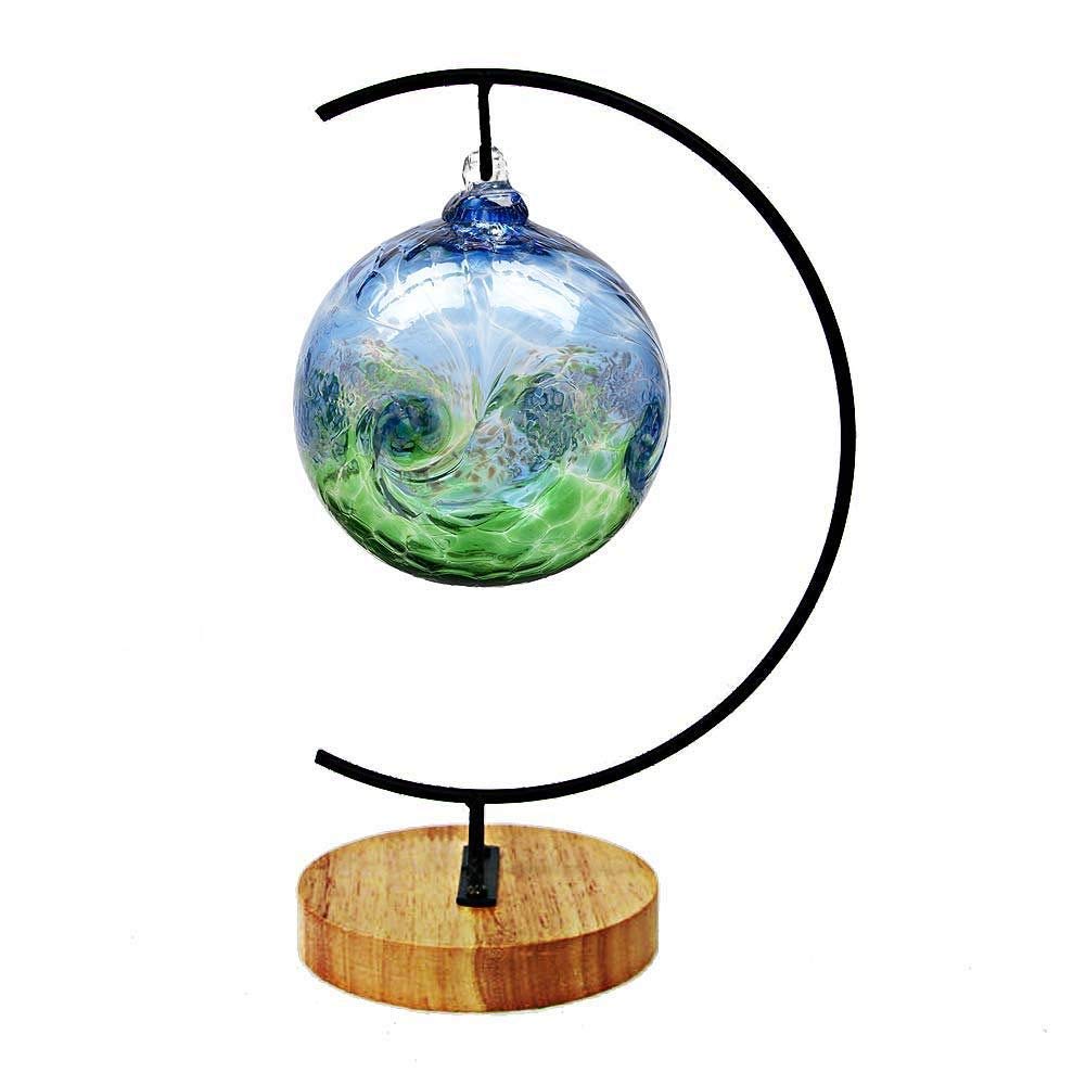 YEARCHY Hanging Ornament Display Rack Stand Hook Chrismas Ornament Party Decoration Holder Pot Hanging Terrarium Home Office Decor Hanger (1, Black Iron)