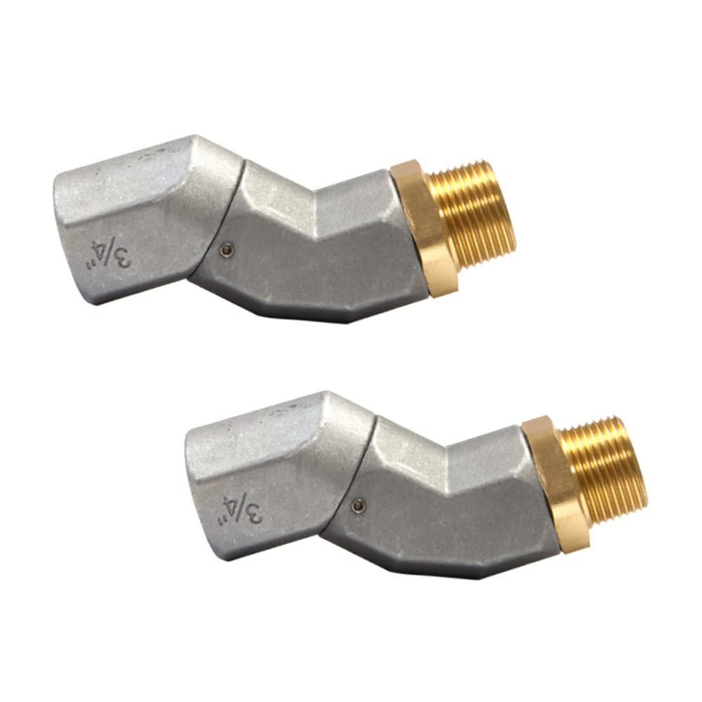 2PCS 3/4 Inch Fuel Swivel with Roating Connector Fuel Hose Connector NPT Connector Fuel Plane Swivel