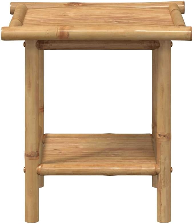 Natural Bamboo Fiber Coffee Table Square Modern Eco-Friendly Furniture