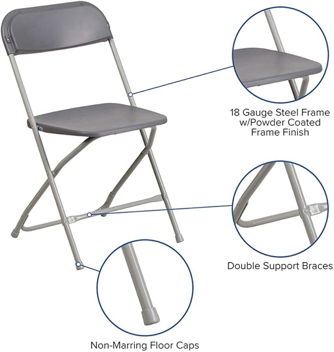 Flash Furniture Hercules Series Plastic Folding Chairs