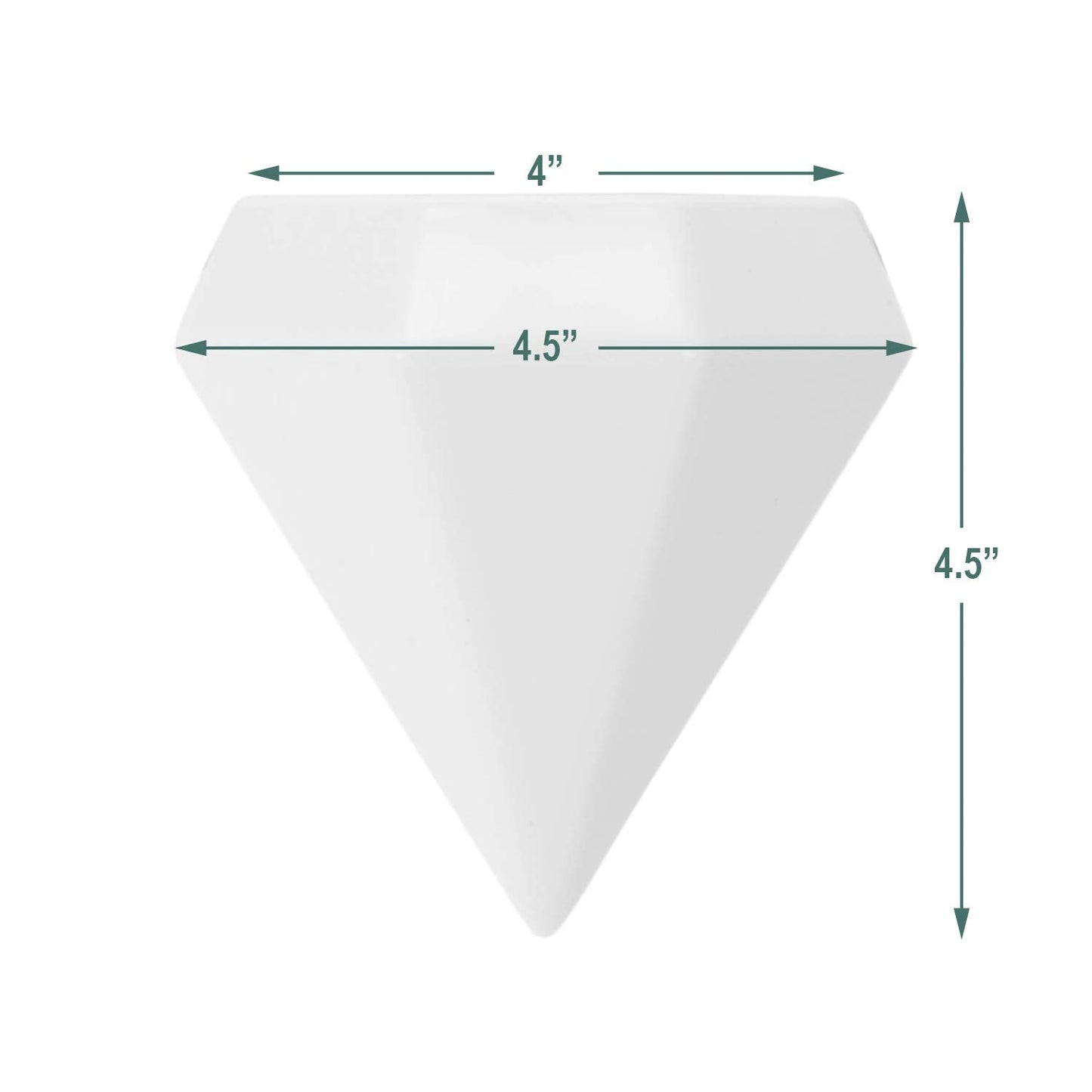 Arcadia Garden Products AP12B Ceramic Air Planter, Diamond Style-4.5X4.5 Black