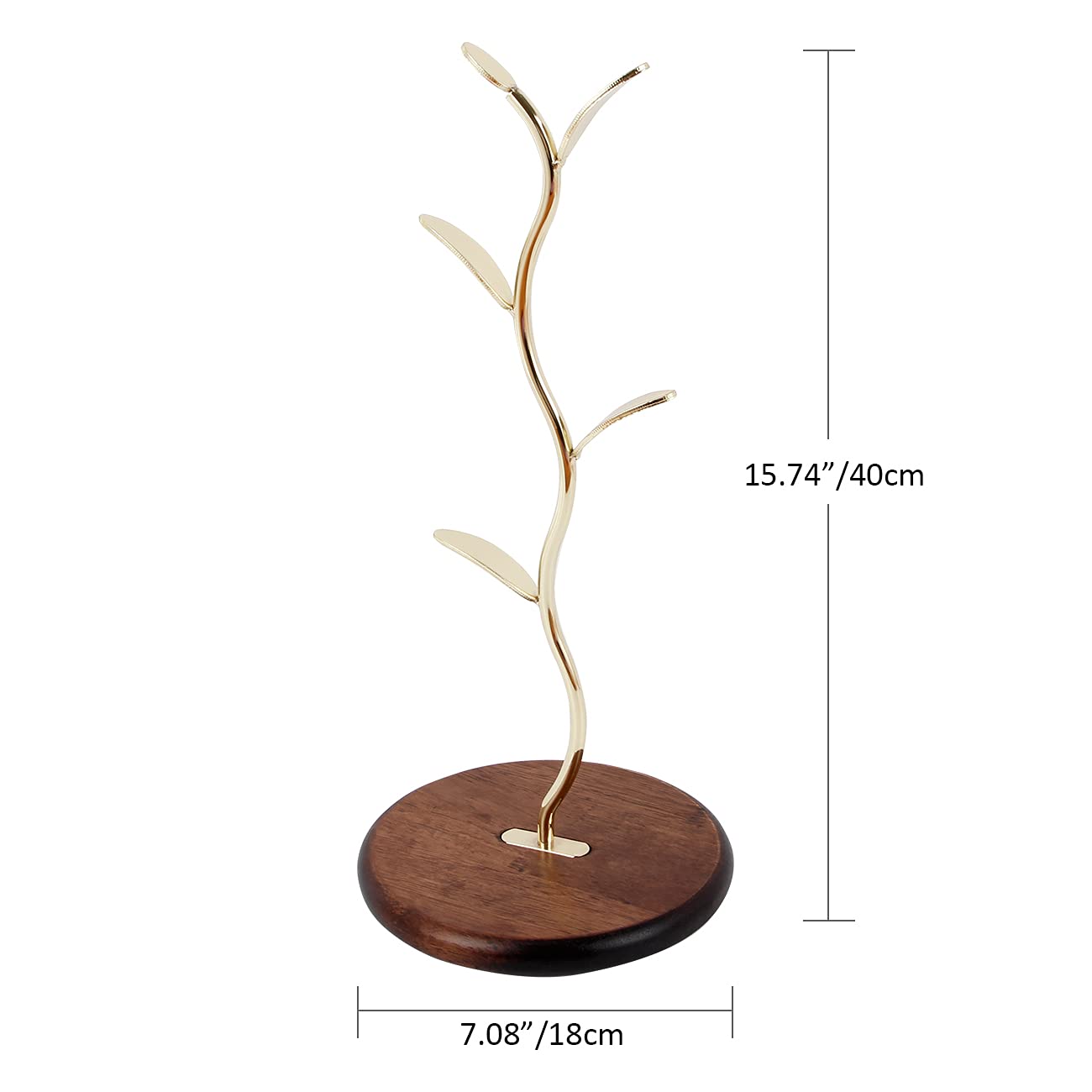 HoroM Gold Coffee Mug Tree for Counter, Coffee Mug Holder Stand, Mug Rack Countertop