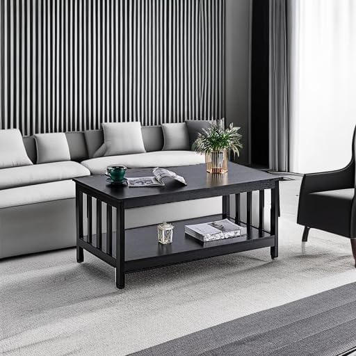 ChooChoo Mission Coffee Table, 40 Black