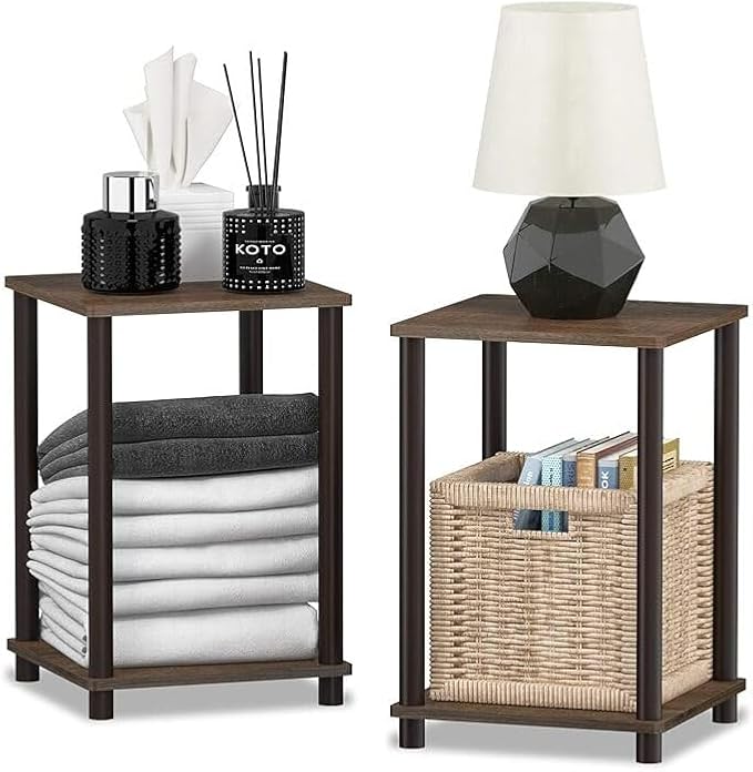 HomeStock Side End Table Set of 2