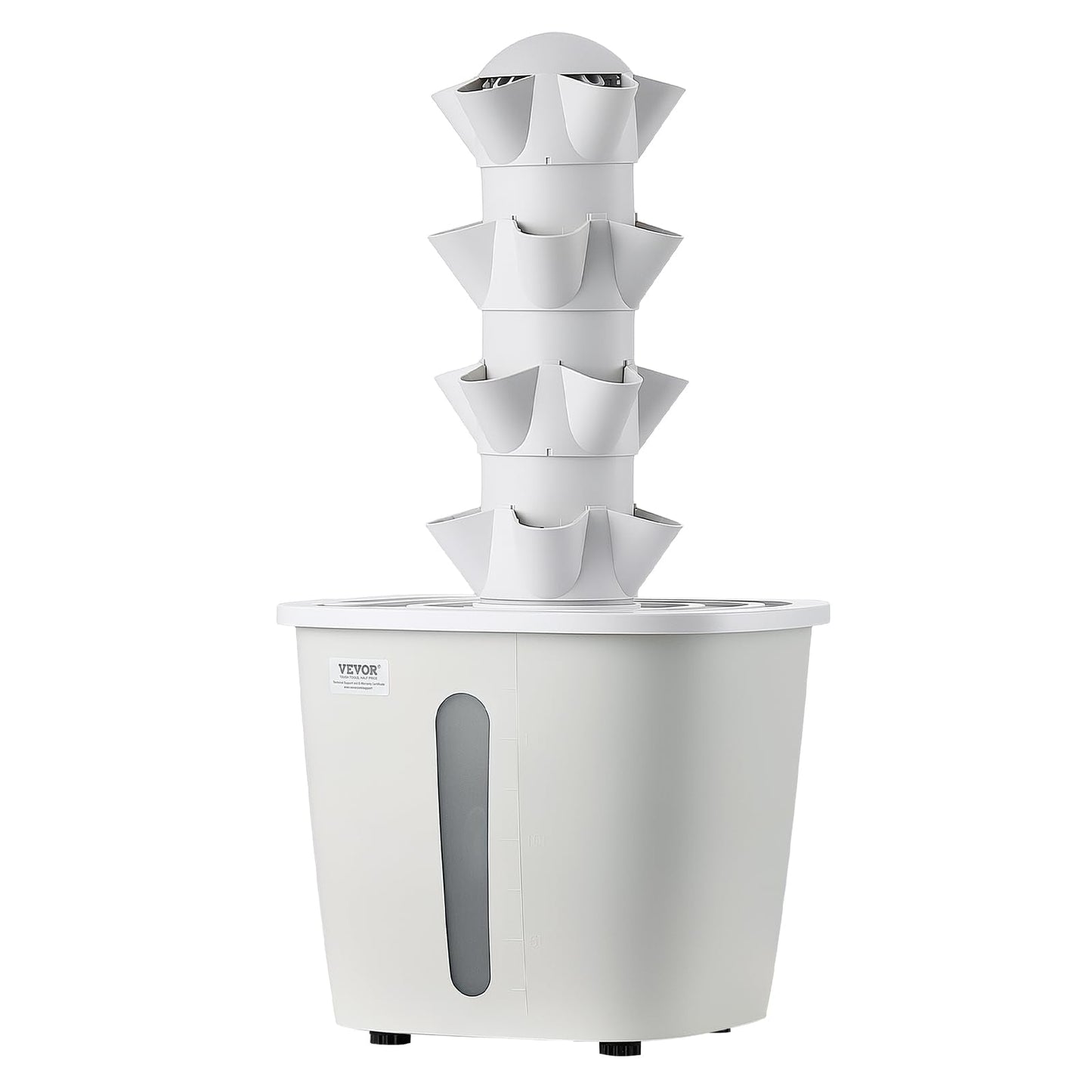 VEVOR Hydroponic Tower, 20 Pods 4 Tiers Hydroponics Growing System Kit, Vertical Home Hydronic Garden with 20L Water Tank & Pump, Planter Plants Germination Kit for Indoor Herbs, Fruits, Vegetables
