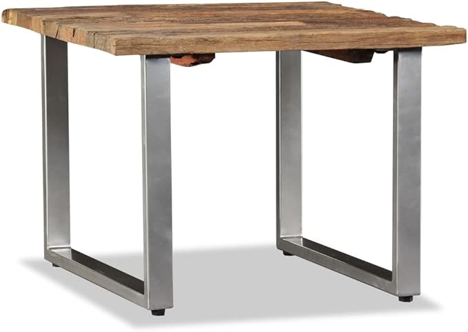 Coffee Table Solid Reclaimed Wood 21.7"x21.7"x15.7", Center Table, Side Table