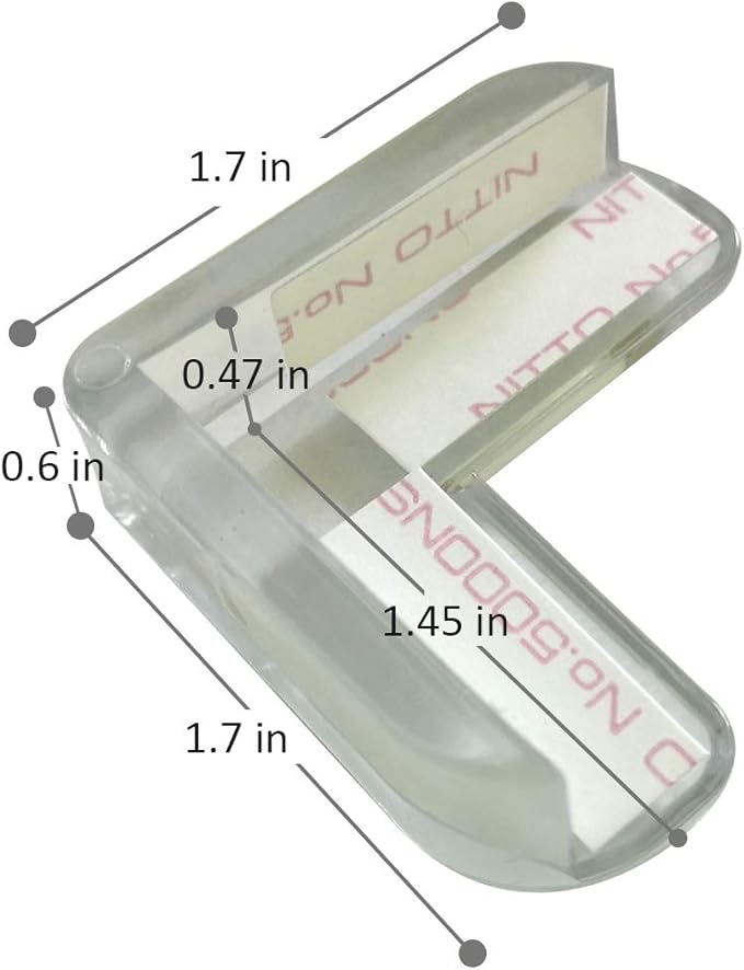 LOMILY Clear Corner Guards, Table Corner Protectors, High Resistant Adhesive Gel
