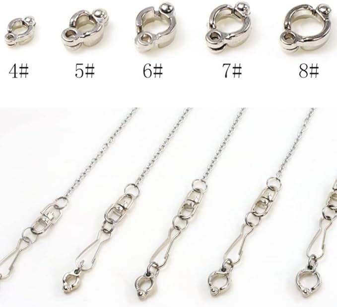 Bird Foot Chain Flying Stainless Steel Training Rope Outdoor Parrot Ankle Foot Ring Accessories Bird Harness Leash Prevent Escaping (7#)