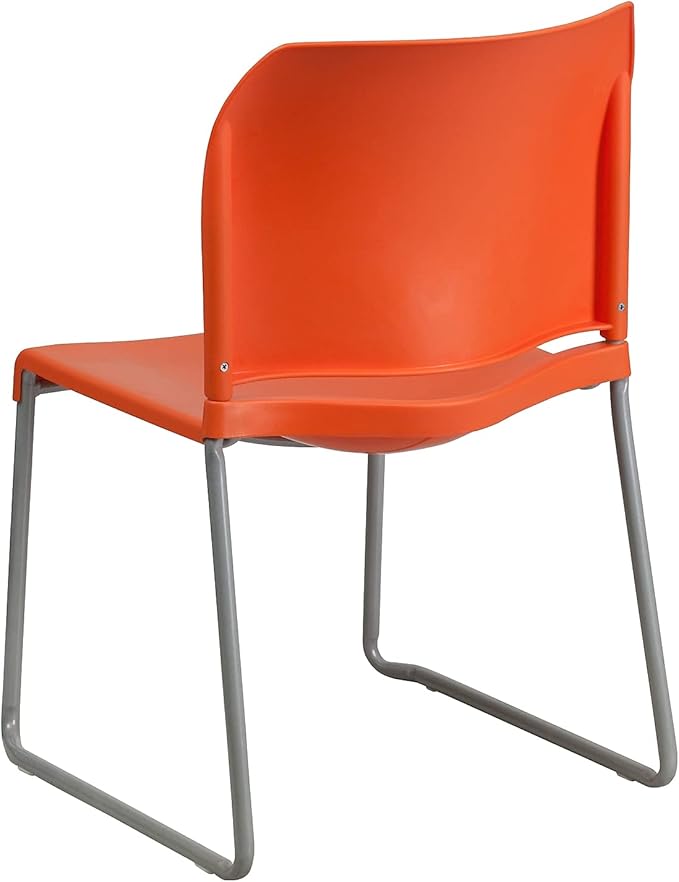 Flash Furniture HERCULES Series 880 lb. Capacity Orange Full Back Contoured
