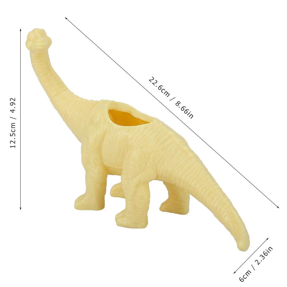 Yosoo Flower Pot, Personality Dinosaur Animal Flower Pot Plant Pot Garden Decoration Home Decoration(Yellow)