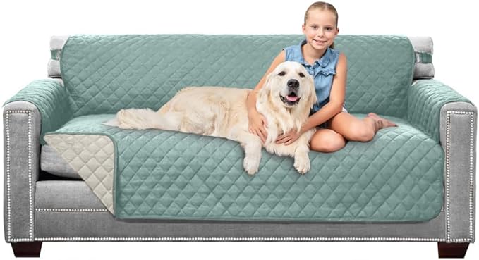 Sofa Shield® Couch Slip Covers for Dogs, Reversible Furniture Protector