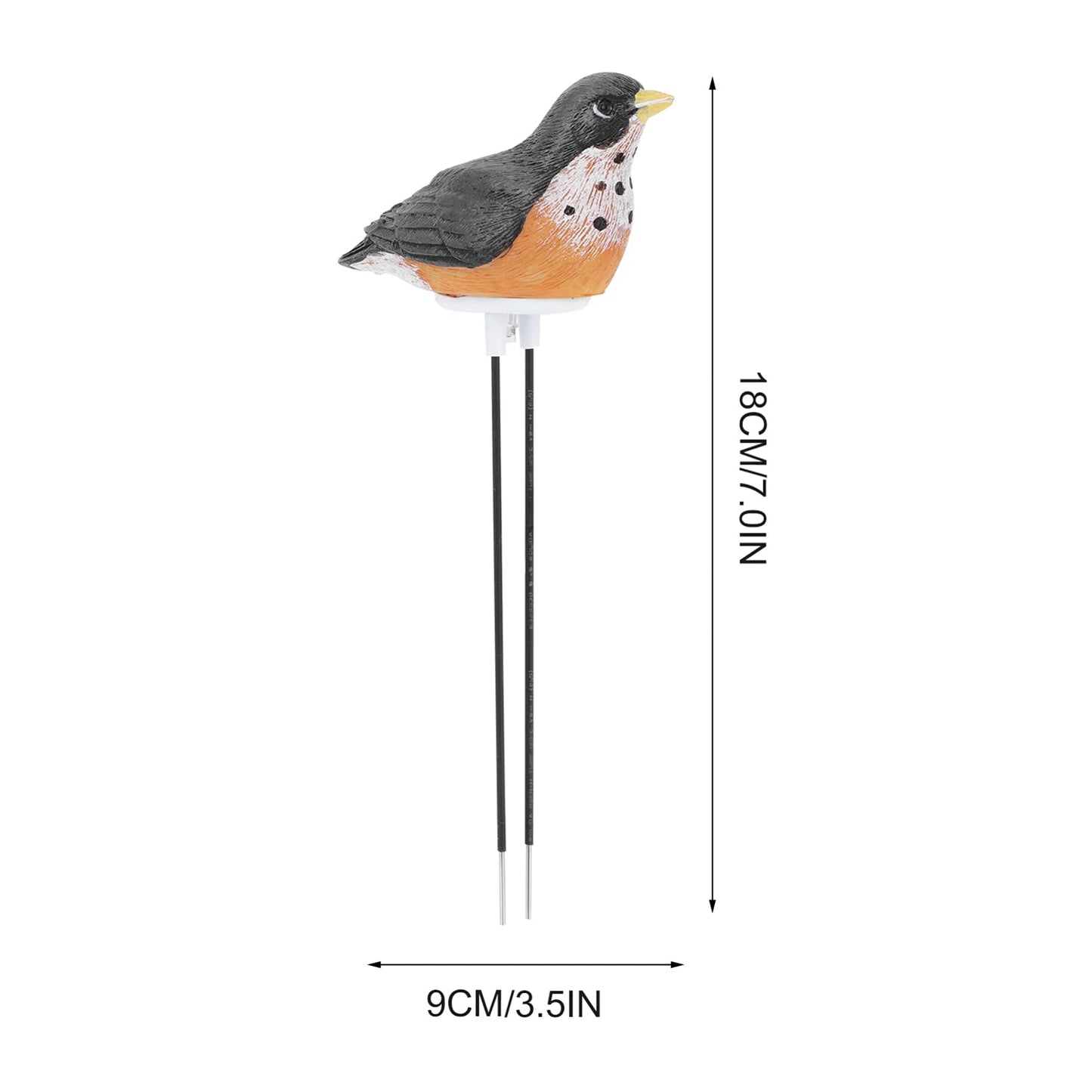 Yardwe Soil Moisture Meter, Bird Plant Water Tester with Chirping Alarm, Resin Soil Moisture Sensor for Indoor Potted Plants, Gardening Watering Indicator