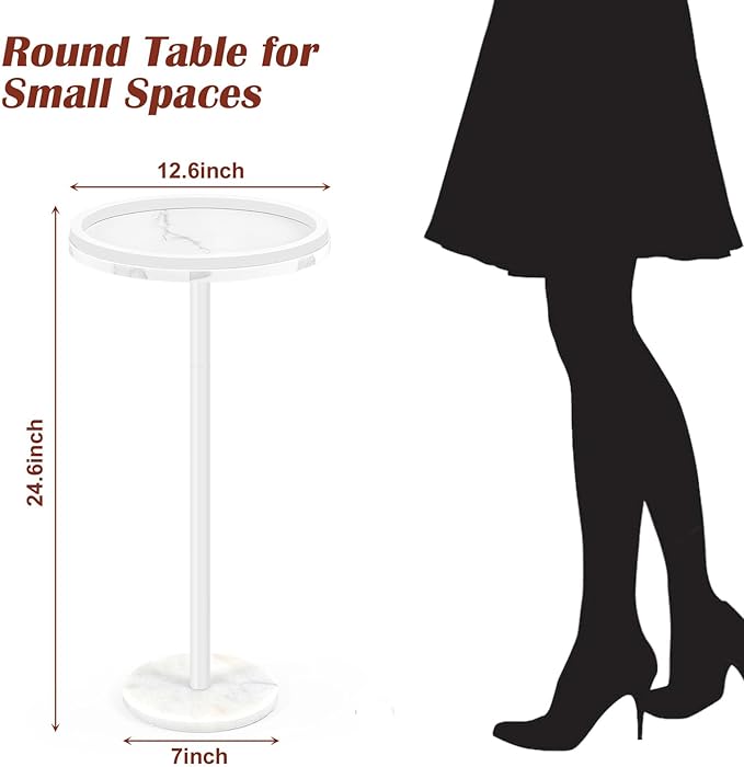smusei 2 Pack Small Drink Table