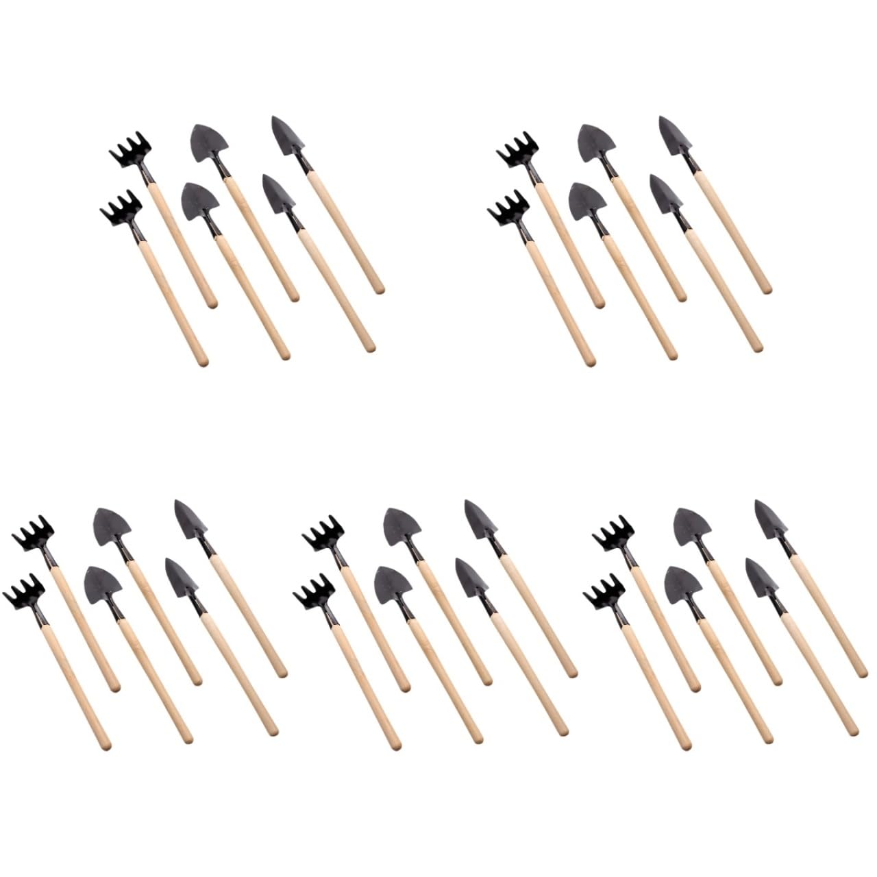 BESPORTBLE 10sets Mini Gardening Tools Handle Planting Tools Kit for Transplanting Flower and Vegetable Gardening