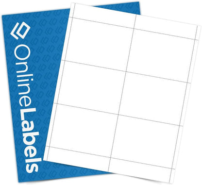 Name Badge Inserts - 4 x 3 - Cardstock - Pack of 6,000, 1,000 Sheets - Inkjet/Laser Printer - Online Labels