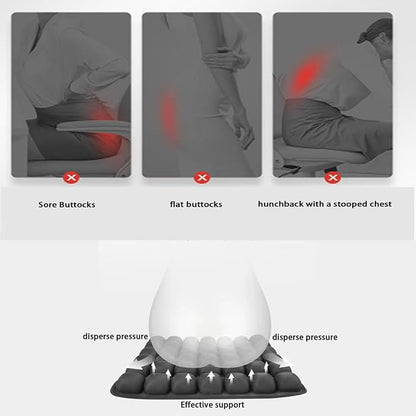 Seat Cushion-Inflatable Airplane seat Cushion for Long Flights, Travel Cushion for Office，Chairs,Car and Wheelchair.Portable and Ergonomically Designed Cushion.