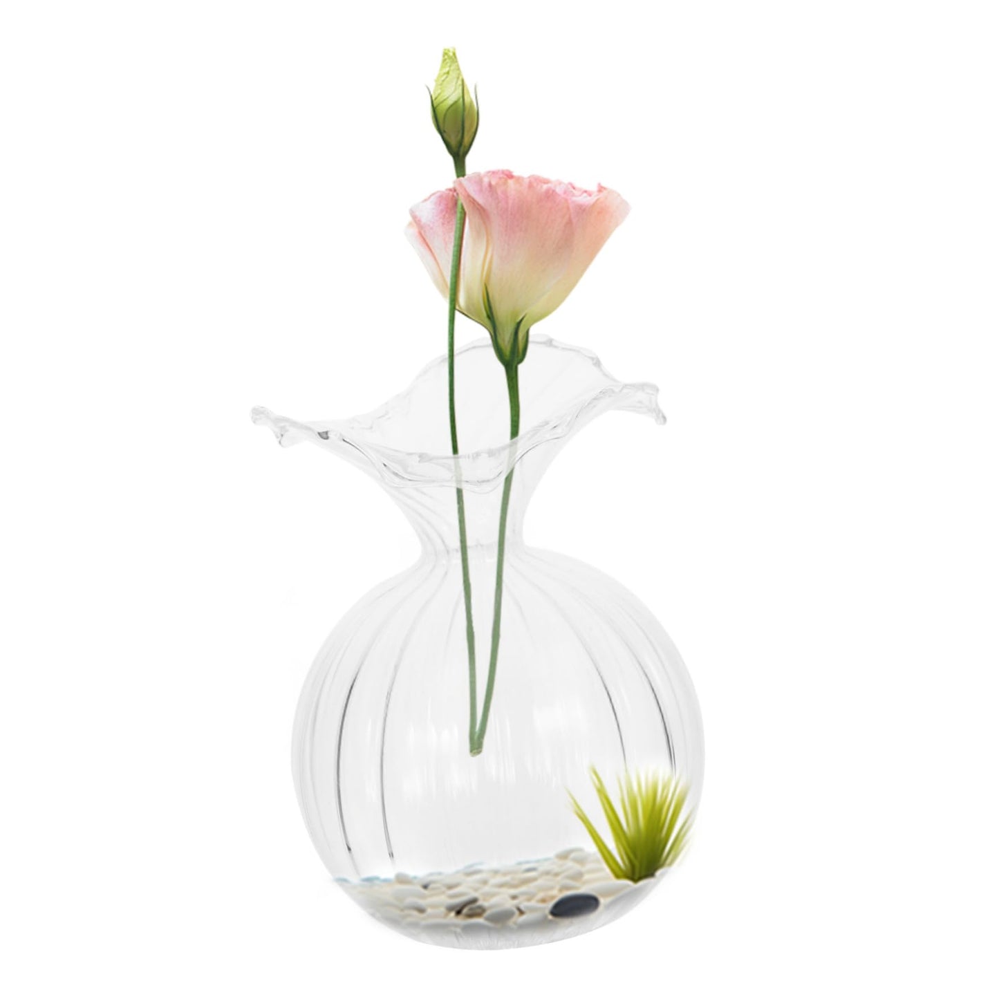 PRETYZOOM 4pcs Hydroponic Glass Vase for Water Plants Elegant Desktop Terrarium Decor for Home and Wedding Centerpieces Simple Design Smooth Surface for Flower Arrangements