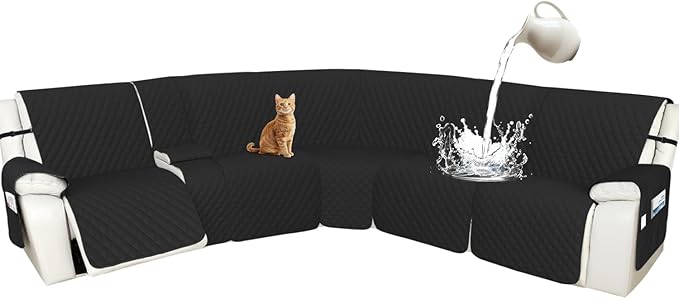 Arfntevss Recliner Sectional Couch Covers 1OO% Waterproof L Shape Sofa Cover