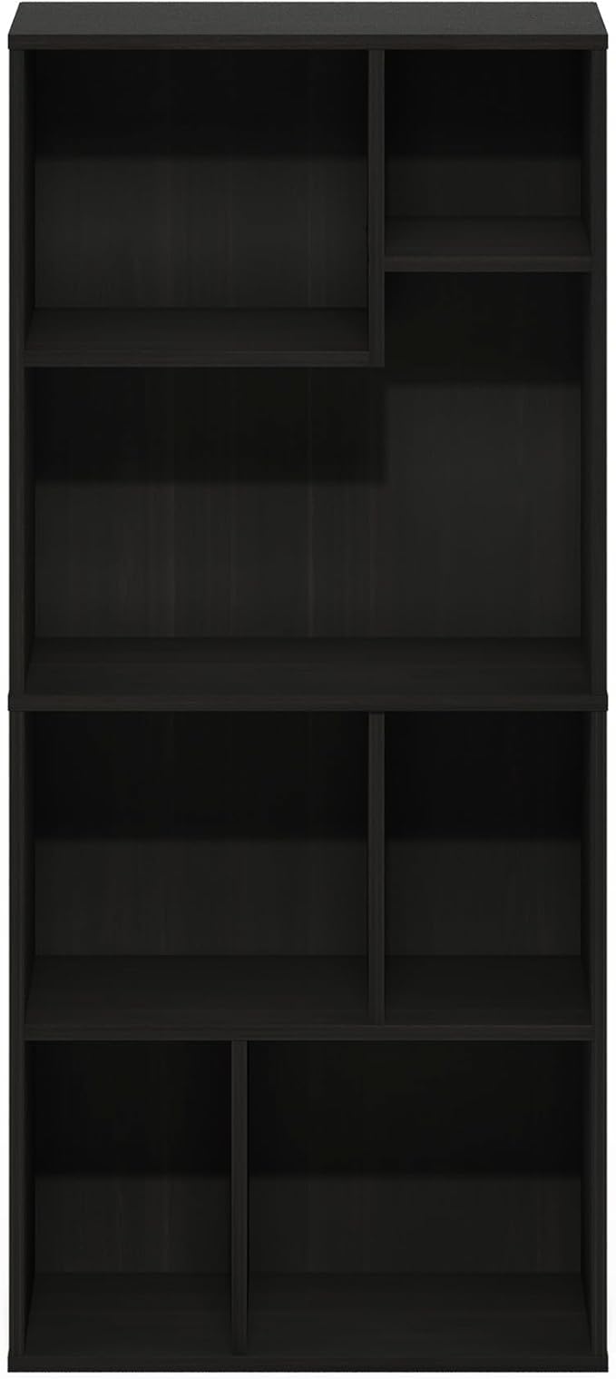 Furinno DALY Book Shelf, 7-Cube Bookshelf, Cube Storage Organizer Bookcase