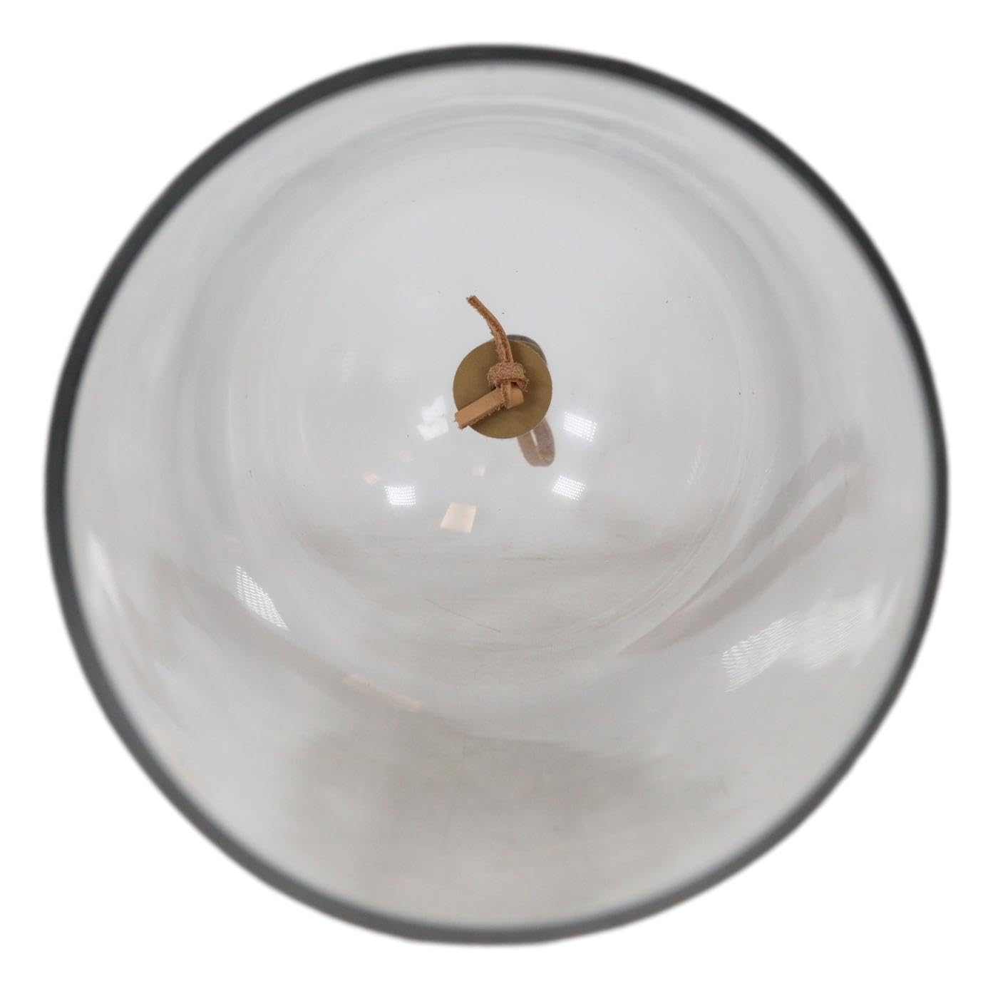 Ebros Gift Large 9.75" High Decorative Sleek Clear Glass Apothecary Cloche Bell Jar Centerpiece Dome Mouth Blown Glass Display Terrarium Case For Displaying Succulents Plants Sculpture Decors