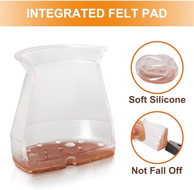 24 Pcs Chair Leg Floor Protectors