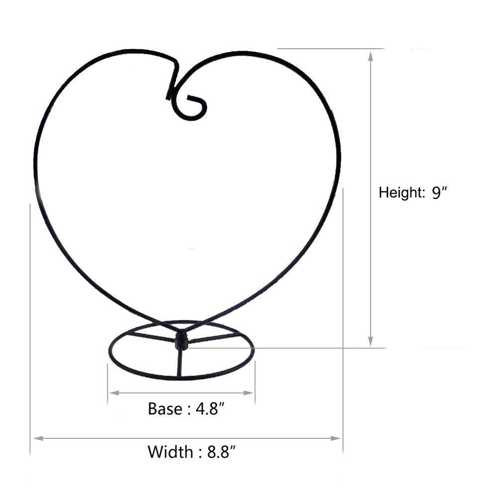 CXLE Ornament Display Stand,Iron Pothook Stand for Hanging Glass Globe, Air Plant Terrarium, Witch Ball, Christmas Ornament and Home Wedding Decoration