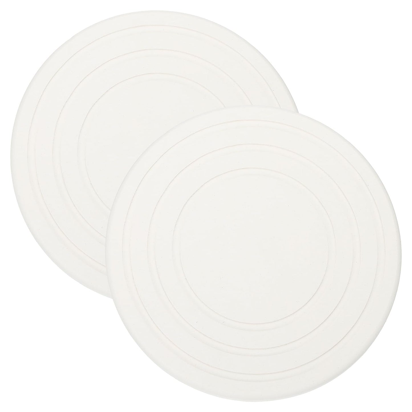 PATIKIL Diatomaceous Plant Saucers for Indoors 7inch, 2 Pack Quick Dry Plant Drip Trays for Pots Absorbent Plant Water Catcher Tray for Indoor Outdoor House Garden Plant, White