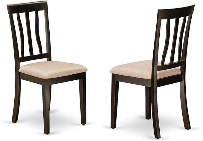 East West Furniture ANC-CAP-C Antique Kitchen Dining Chairs