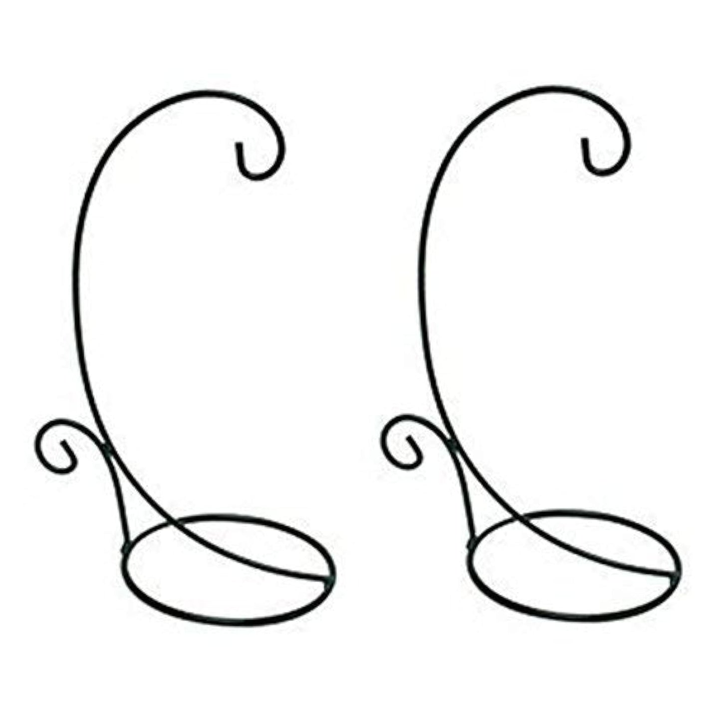 Morning View 2 Pack Ornament Display Stand for Hanging Glass Iron Hanging Stand Rack Holder for Hanging Glass Globe and Home Wedding Globe Air Plant Terrarium Witch Ball Christmas Ornament 11.5 Inch High (Black)