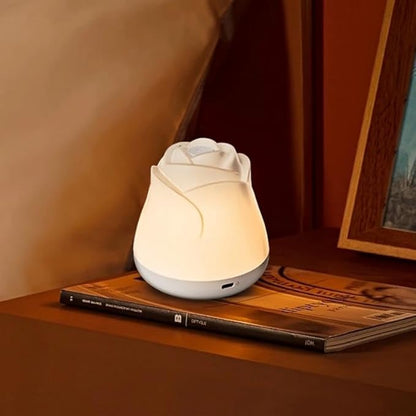 Rose Night Light, 3 Brightness Touch Control Dimmable LED Bedside Lamp, Portable Table Uplights Gift for Men Women Teens Kids Children Sleeping Aid(1 Pack)