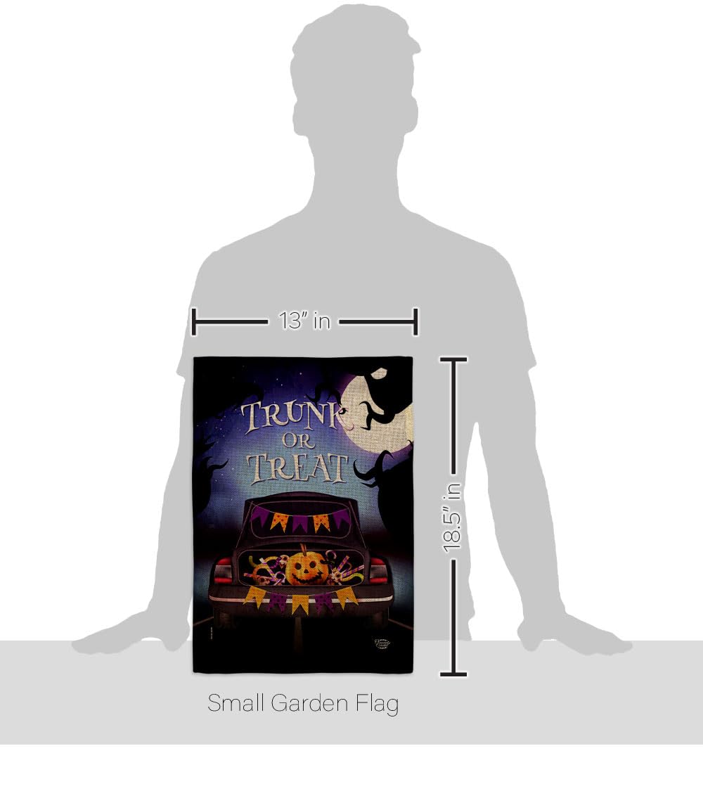 Ornament Collection Halloween 2 Pcs Banner Room Wall Art Flag Patio Lawn Garden Outdoor Indoor Tapestry Yard Grave Cemetery Signs Trunk Or Treat Front Porch Decor, Fall Gifts Made in USA