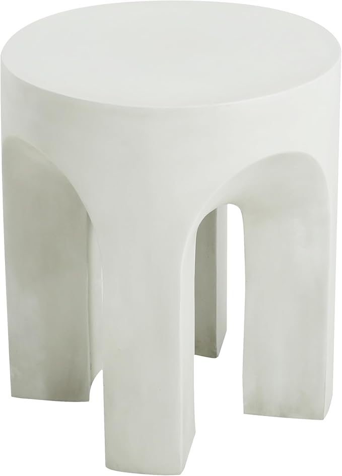 Christopher Knight Home Ottilie Outdoor Side Table, Lightweight Concrete Garden