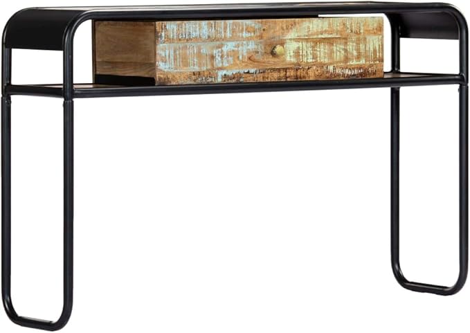 Console Table 46.5"x11.8"x29.5" Solid Reclaimed Wood End Table End Tables