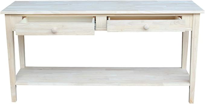 IC International Concepts Spencer Server Extended Length Console Table