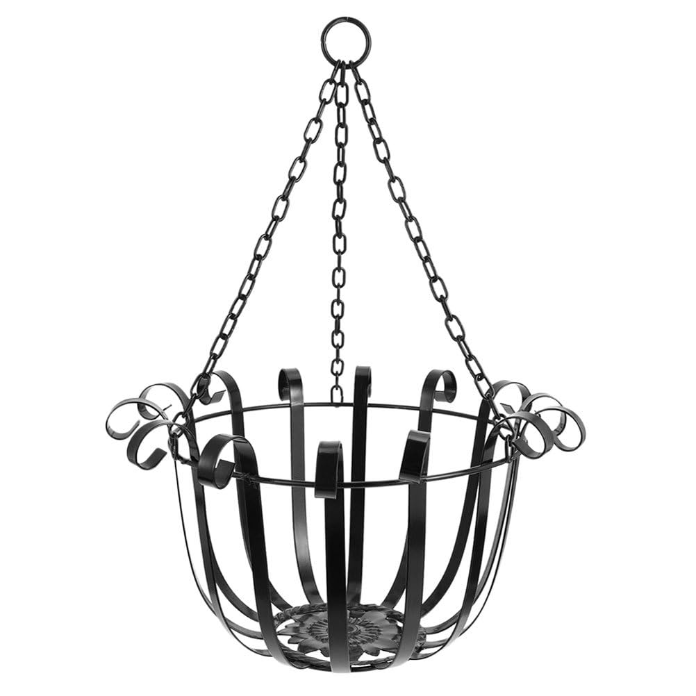 BESPORTBLE Flowerpot Hanging Baskets for Flowers Hanging Flower Pot Holder Wire Plant Basket Wire Hangers Metal Plant Holder The Chain Iron