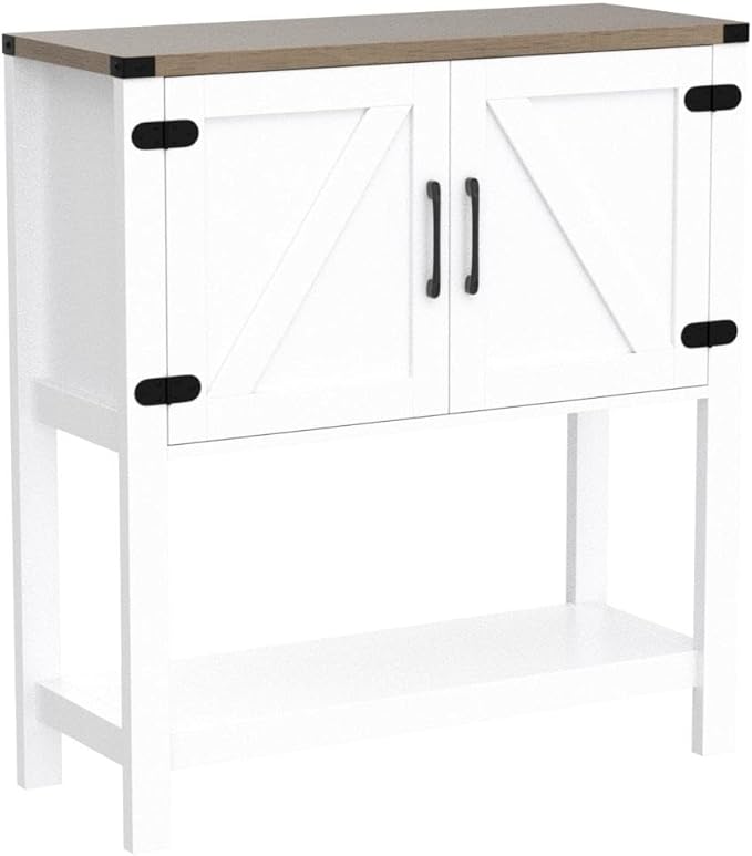 Mufico Console Table Coffee Bar Cabinet Sofa Table, 31.5 L x 13.8 D x 34.65 H