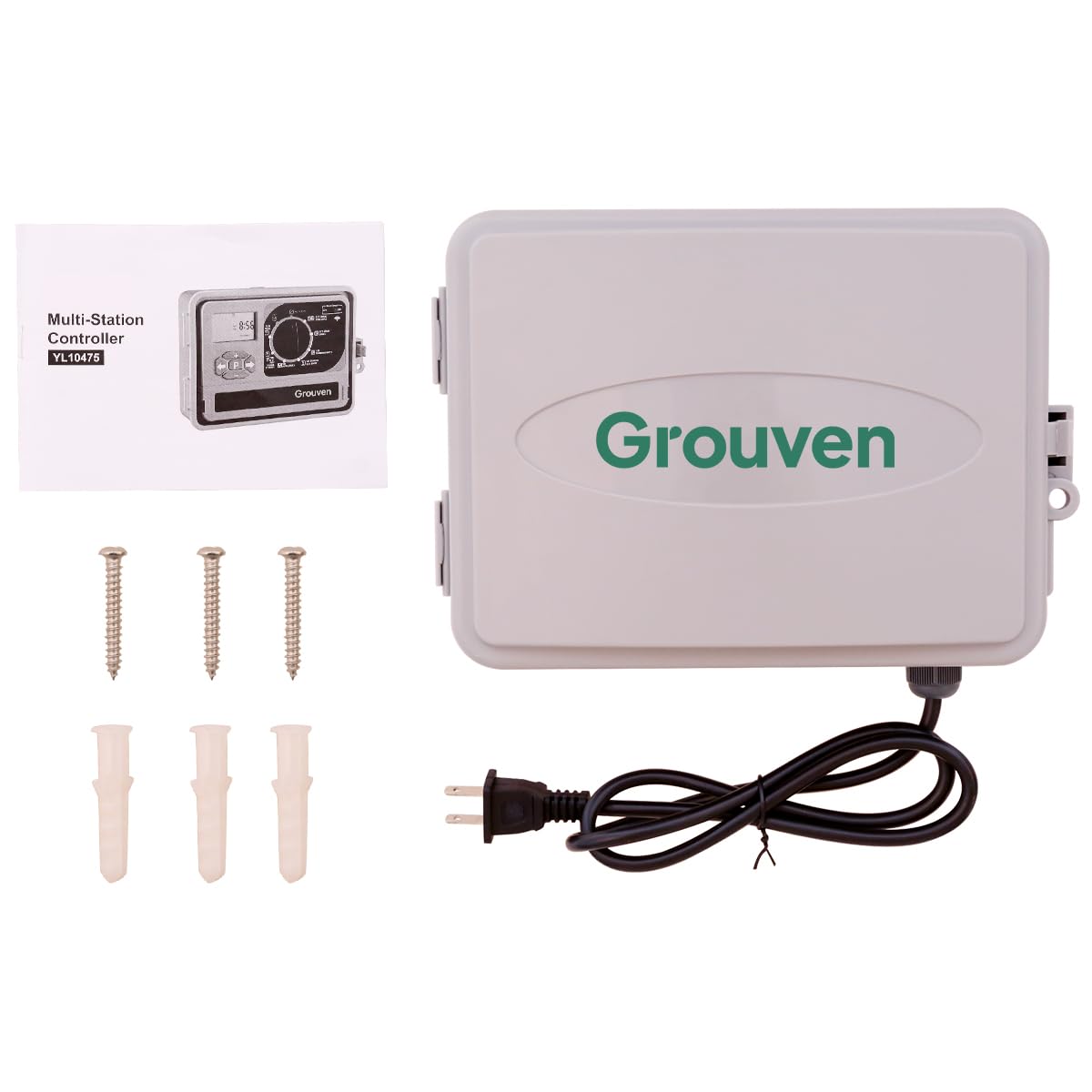Grouven Garden Smart 11-Zone WiFi Sprinkler Controller Watering Timer Irrigation System Outdoor/Indoor