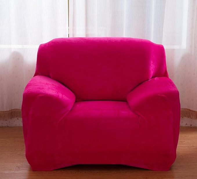 vctops 1-Piece Velvet Plush Stretch Chair Sofa Slipcover Soft Fuzzy Fluffy