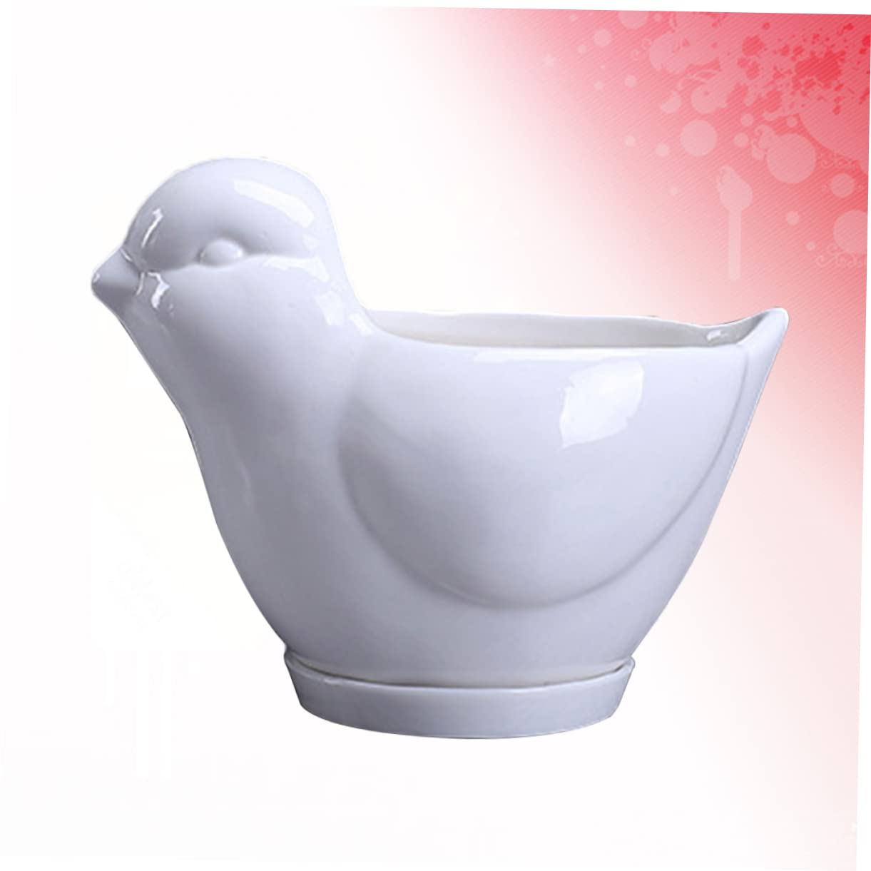 Toddmomy 1pc Ceramic Bird Shape Flower Pot Succulent Plant Pot Desktop Decor Home Office Garden Fairy Garden Accessories