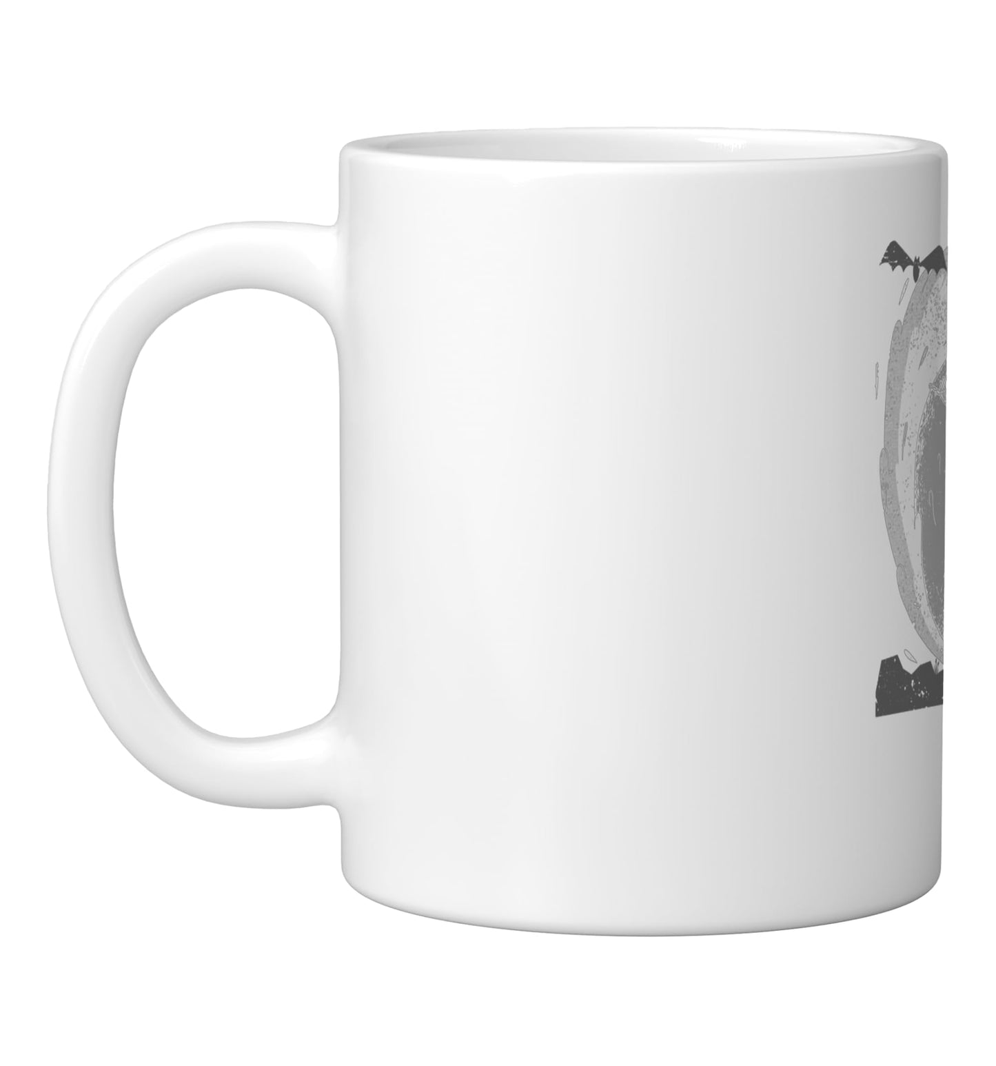 Skeleton Surfing Halloween Hawaii Funny Hawaiian Bone Surfer Ceramic Mug, White