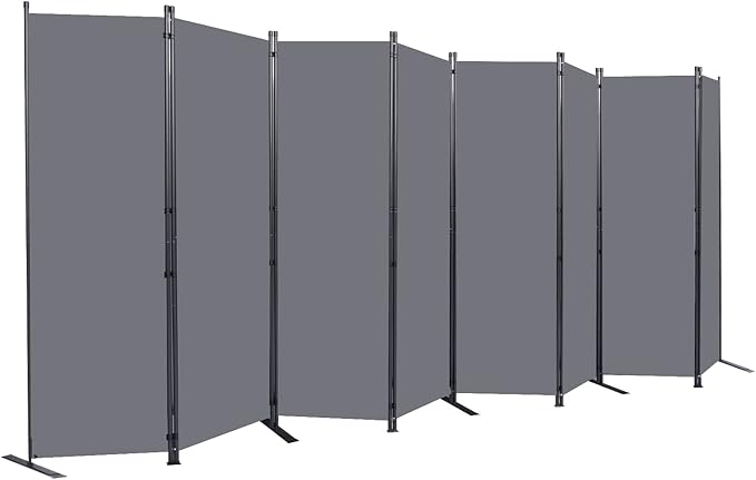 Room Divider 6FT Portable Room Dividers and Folding Privacy Screens, 8 Panel